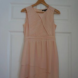 Women Chiffon Dress, Size Small, Korean Boutique Viki, Pinkish cream
